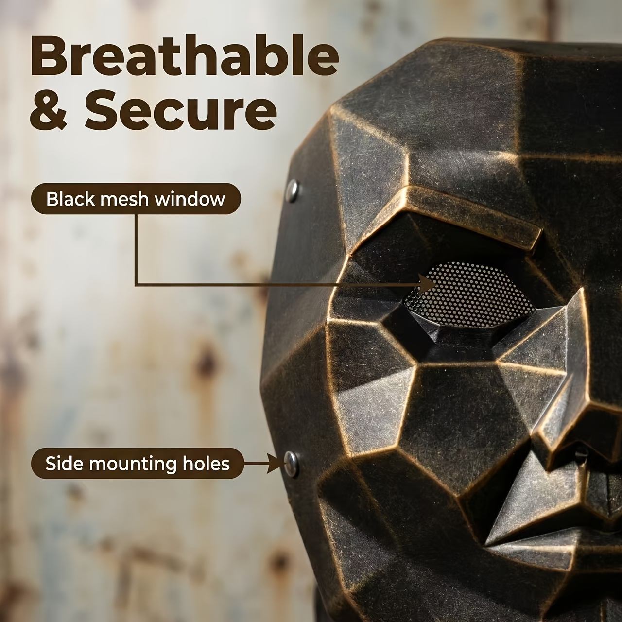 Handmade Resin Craft Mask for Halloween Carnival